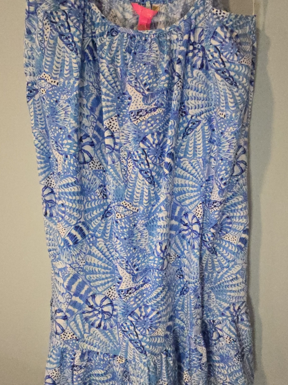 NWT Size XL Lilly Pulitzer Blue & Lagoon Linen Dress - Picture 3 of 6
